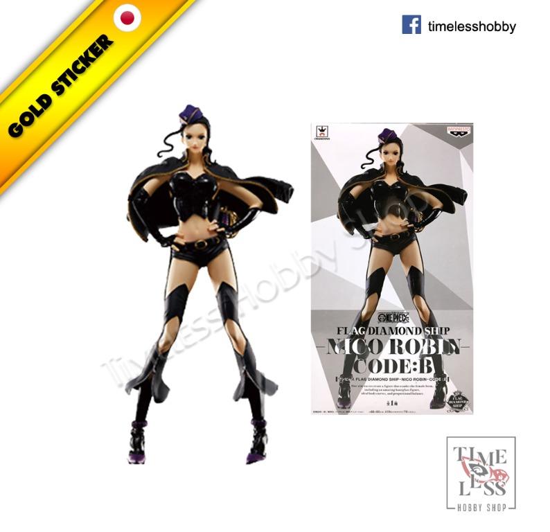 Gold Sticker Flag Diamond Ship Code B Nico Robin Figure One Piece Toys Games Action Figures Collectibles On Carousell