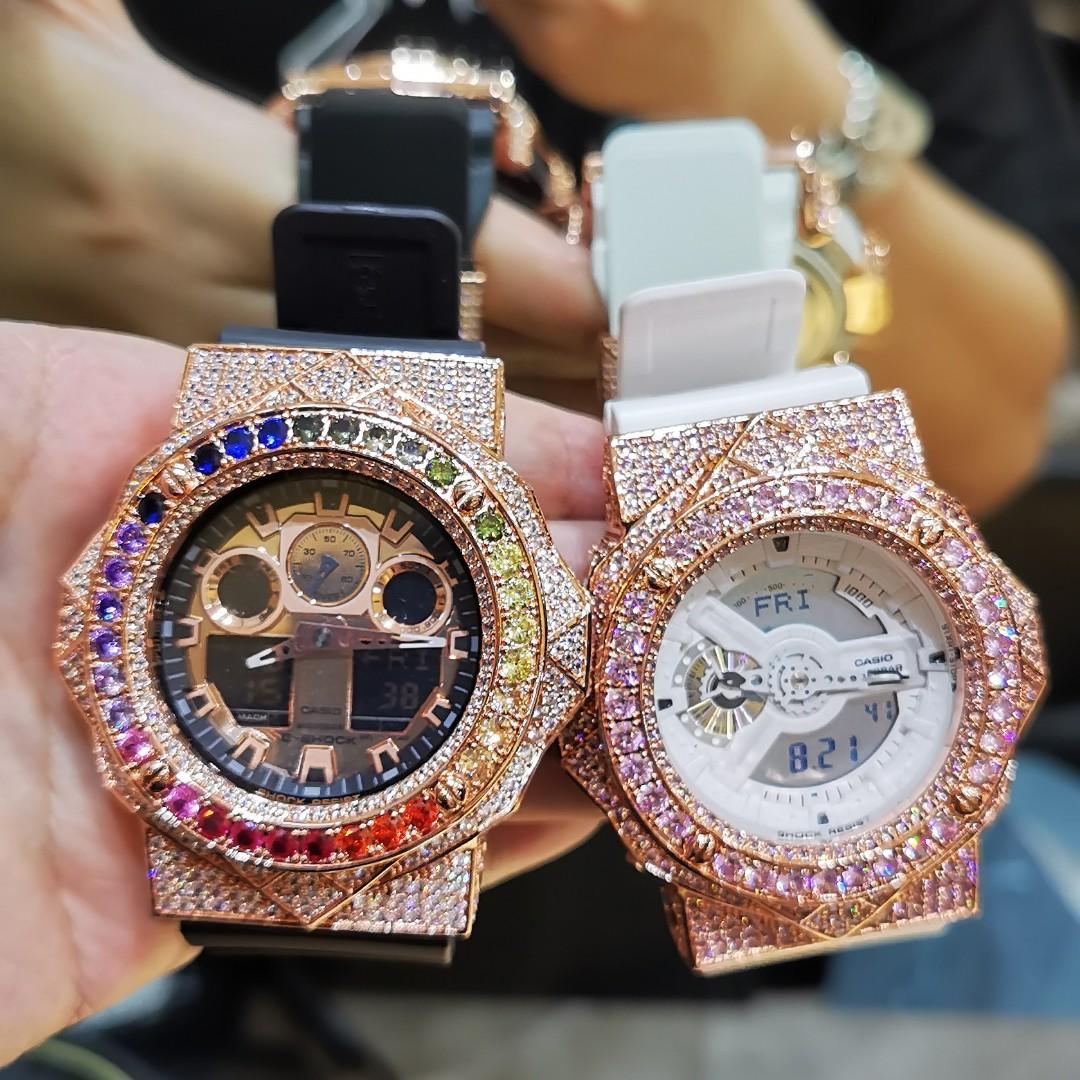 Gshock Geo X Rosegold Rainbow 2 Tone Pinkish Swaroski Mobile Phones Gadgets Wearables Smart Watches On Carousell