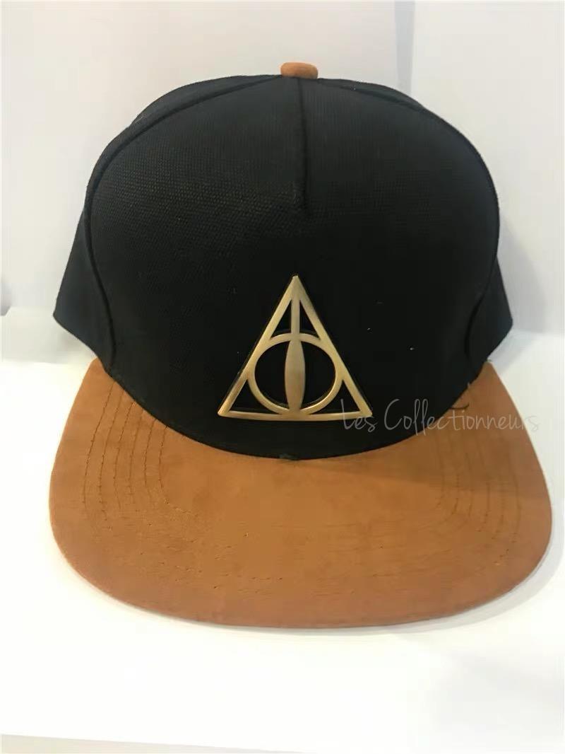 Harry Potter Cap Deathly Hallows Logo Snapback Hip Hop Caps Baseball Style  Topi