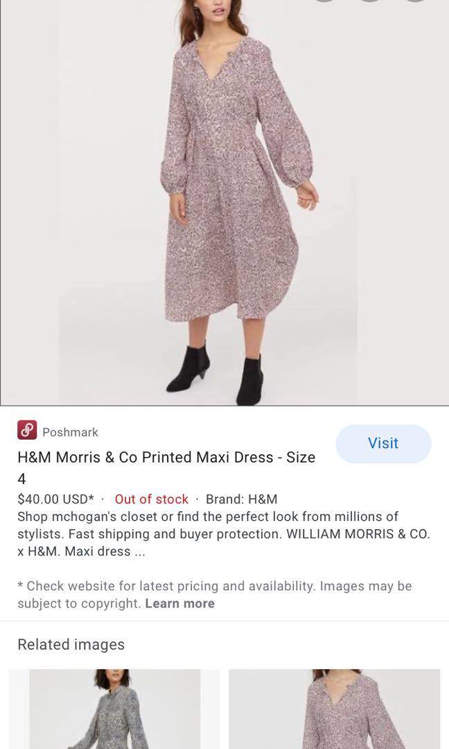 H and m deals morris and co dress
