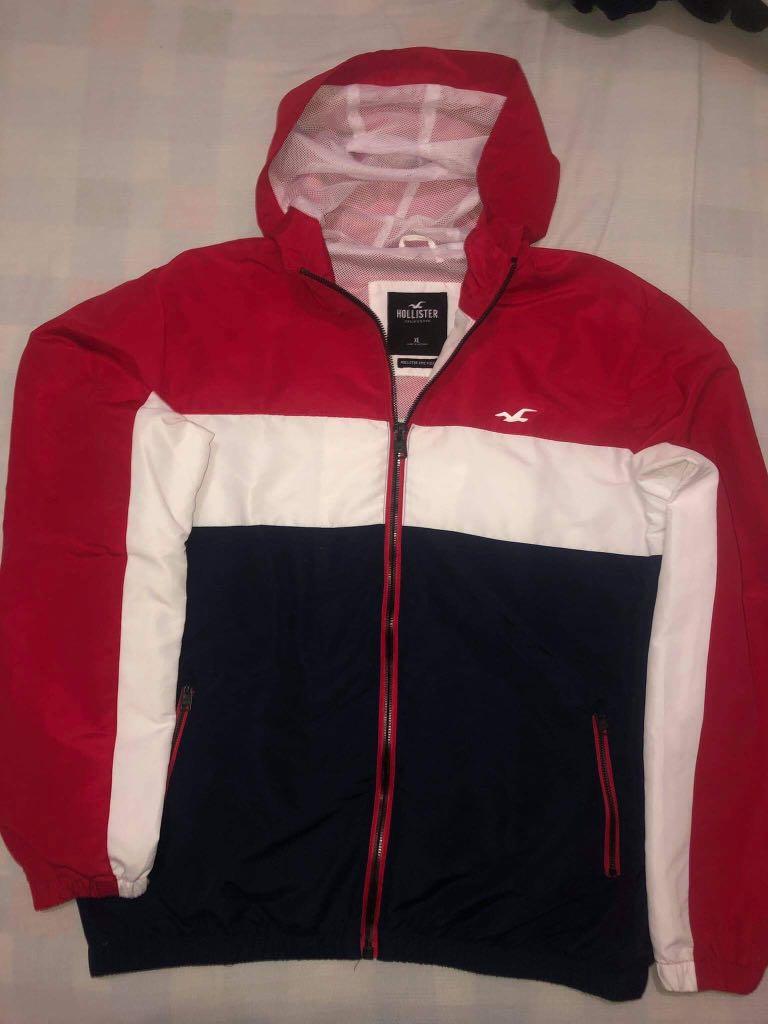 Hollister online windbreaker white