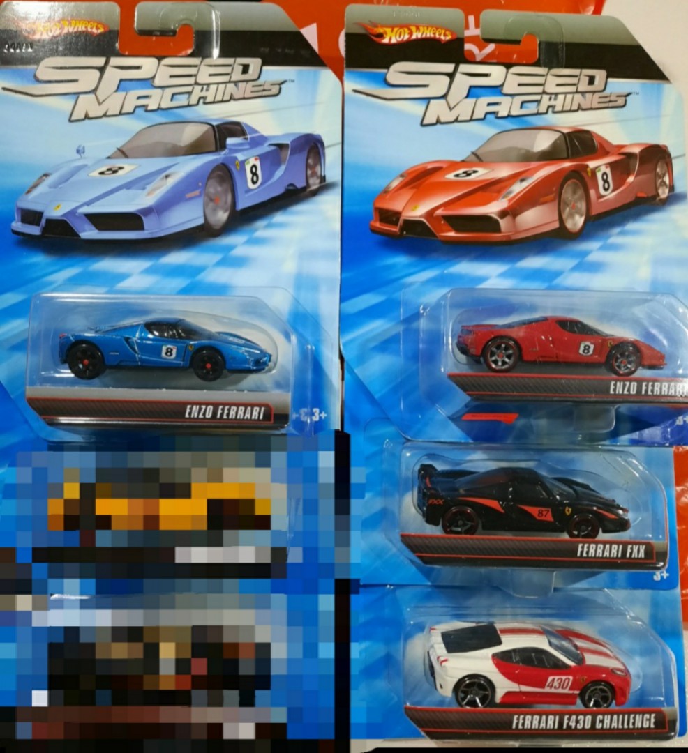 Hot Wheels Speed Machines Ferrari Lot 4pcs Toys Games Diecast Toy Vehicles On Carousell