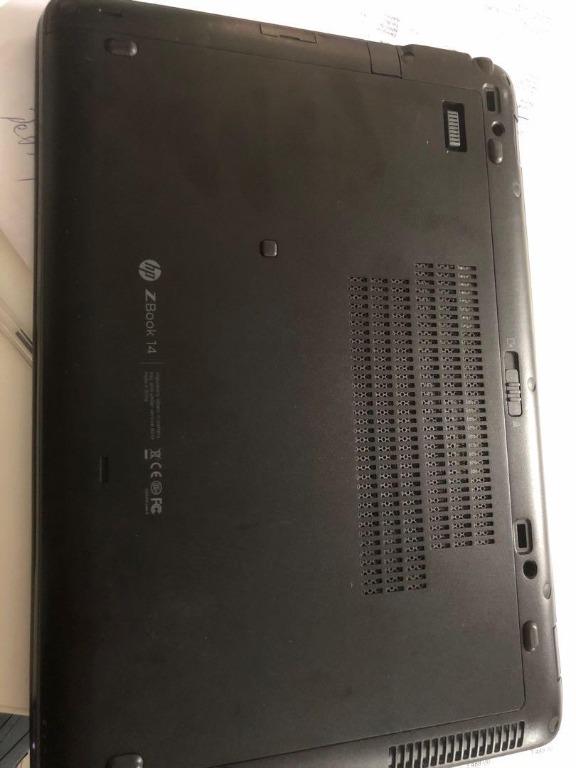 HP ZBOOK 14, G2 I7 8GBRAM, 256GB SSD good performance like Thinkpad