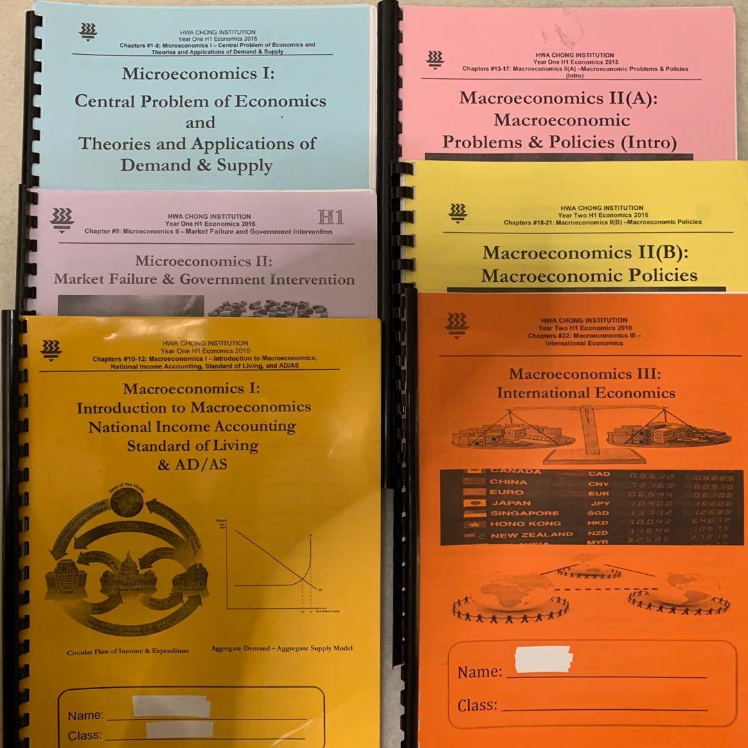 Hwa Chong Economics Notes Hobbies Toys Books Magazines hwa-chong-economics-notes-hobbies-toys-books-magazines