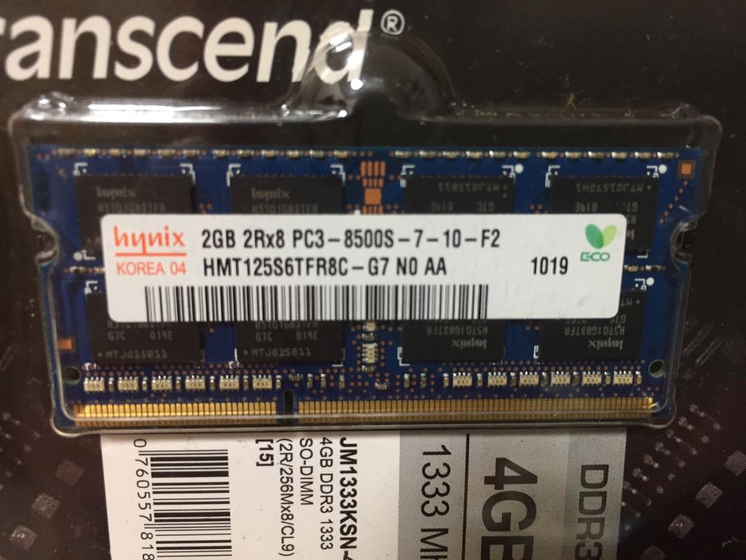 2gb 2rx8 Pc3 8500s 7 10 F2 Hynix Hynix 2GB 2Rx8 PC3-8500S-7-10-F2 DDR3 RAM PC3-8500S 1066MHz, 電腦＆科技