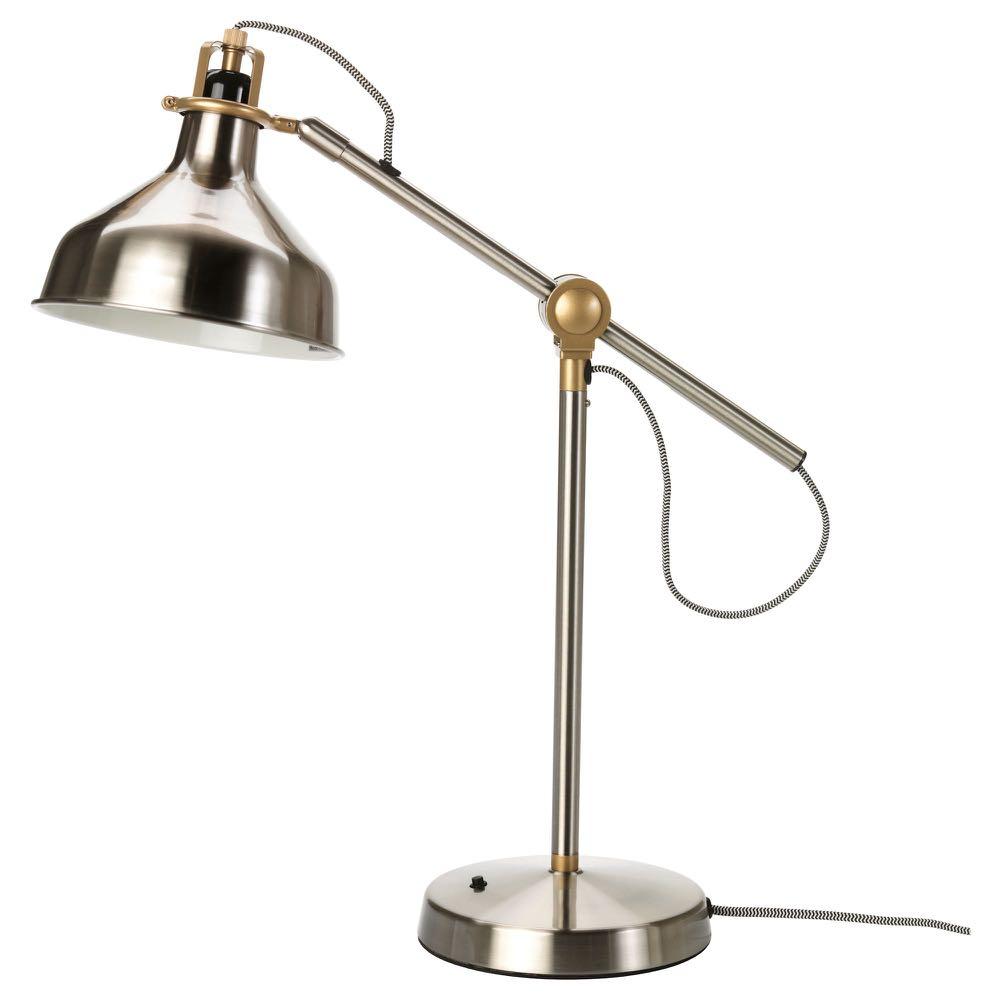 Ikea Ranarp Work Lamp Silver Furniture Home Decor Lighting Supplies On Carousell