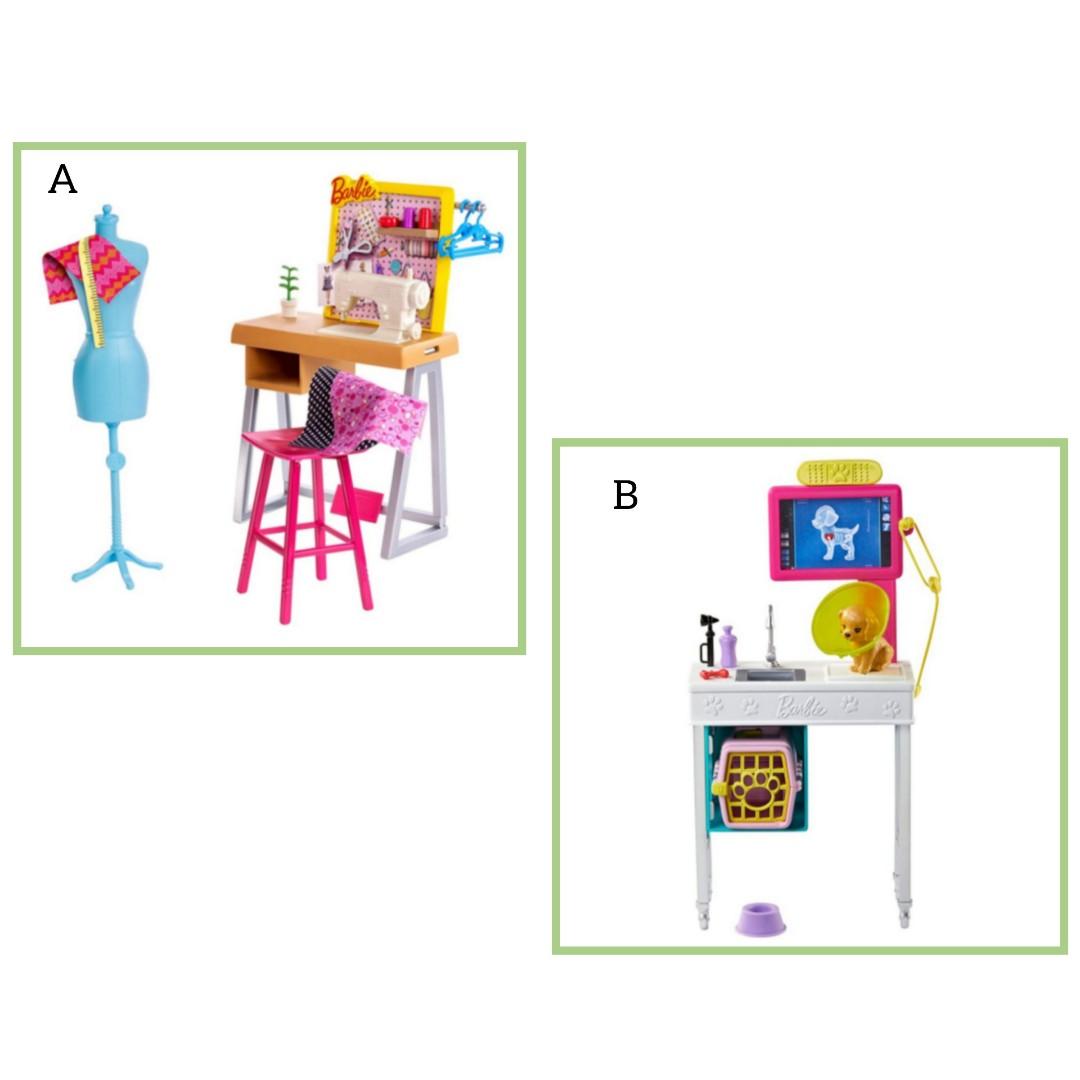 barbie sewing playset