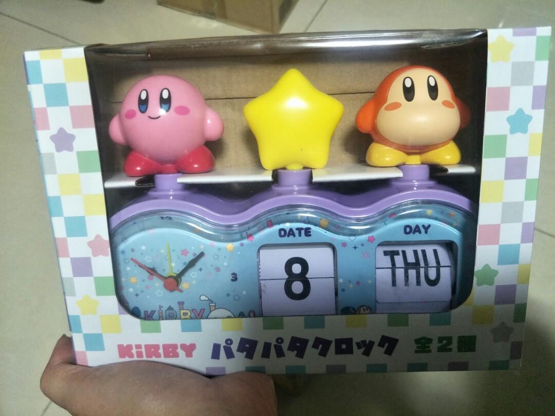 Kirby Flapping Clock/ Kirby Waddle Dee Alarm Clock/ Kirby Figure Alarm