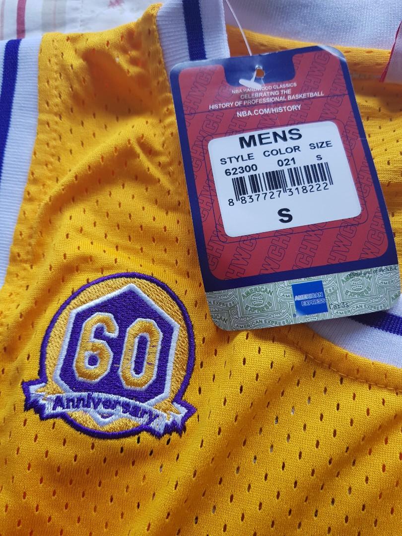 Men's Los Angeles Lakers Kobe Bryant Mitchell & Ness Purple 2007-08 Hardwood  Classics 60th Season Authentic Jersey