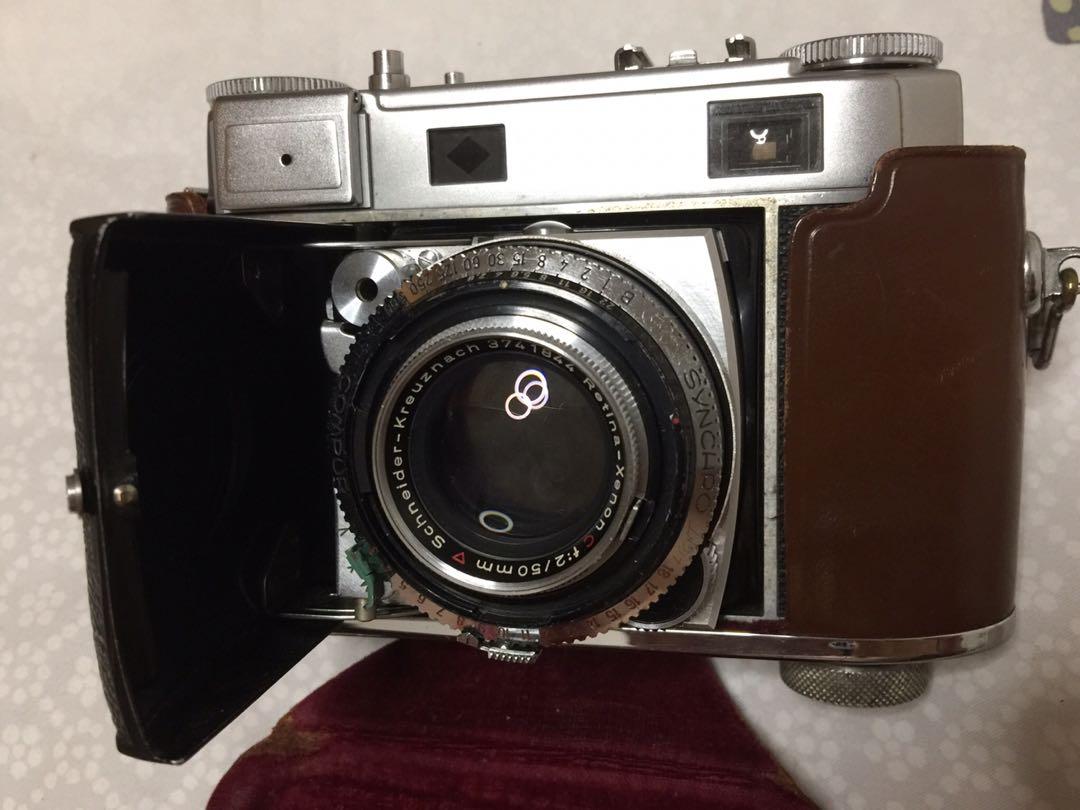 Kodak Retina IIIc 褶疊旁軸疊影相機folding rangefinder camera, 攝影