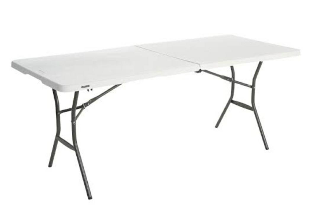 Lifetime Table 6ft (Category: Tables & Sets) located in Kawit. Submitted by thoris (Listing ID 1032001800, Image 2). Description: foldable table 6ft brand new and authentic.