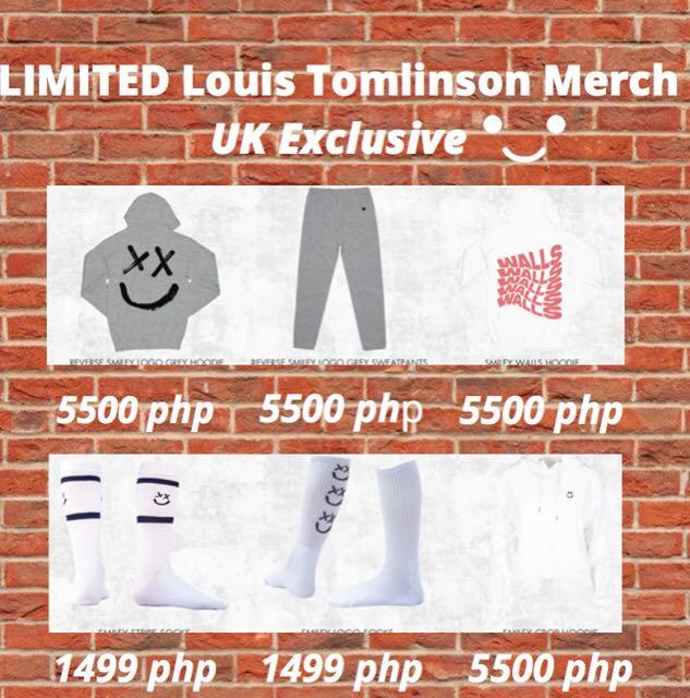 Louis Tomlinson Limited Merch (Category: Others Tops) located in Manila. Submitted by stefandraboutique (Listing ID 1031924226, Image 2). Description: Louis Tomlinson Merch which are limited are now available 🥰.