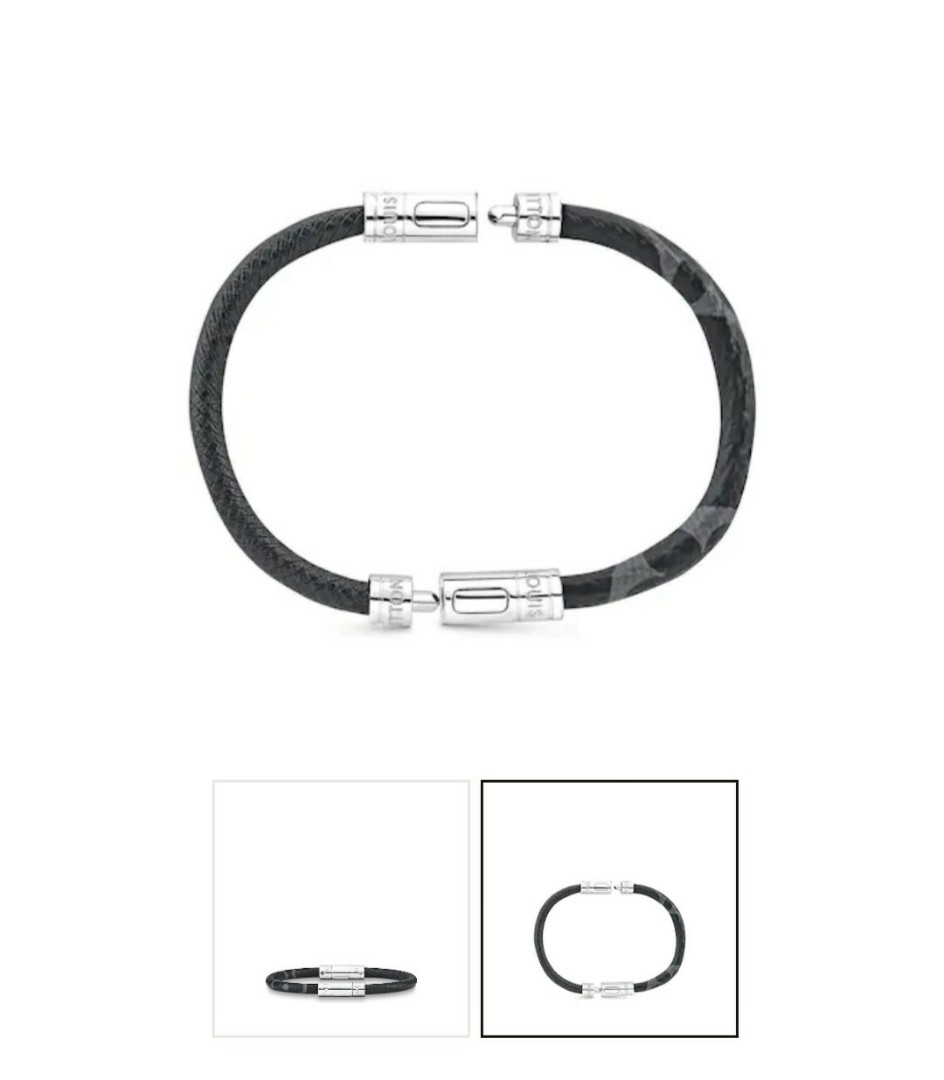 Louis Vuitton 2022 SS Neo Split Taïgarama Leather Bracelet (M8038D)