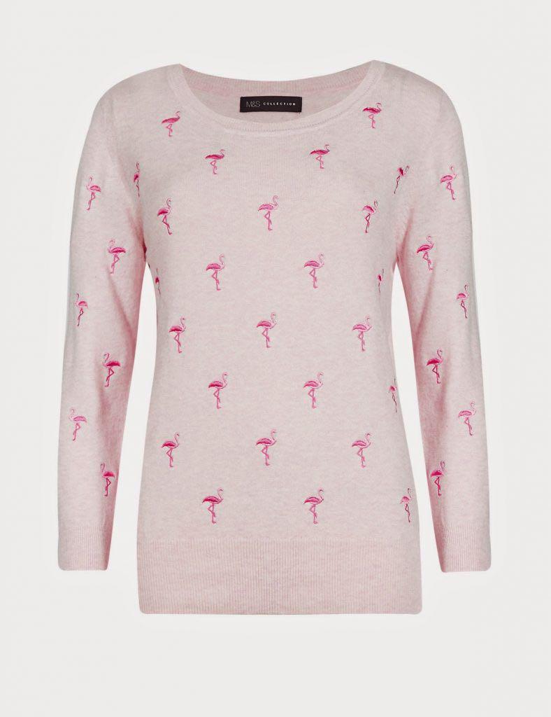 pink flamingo jumper
