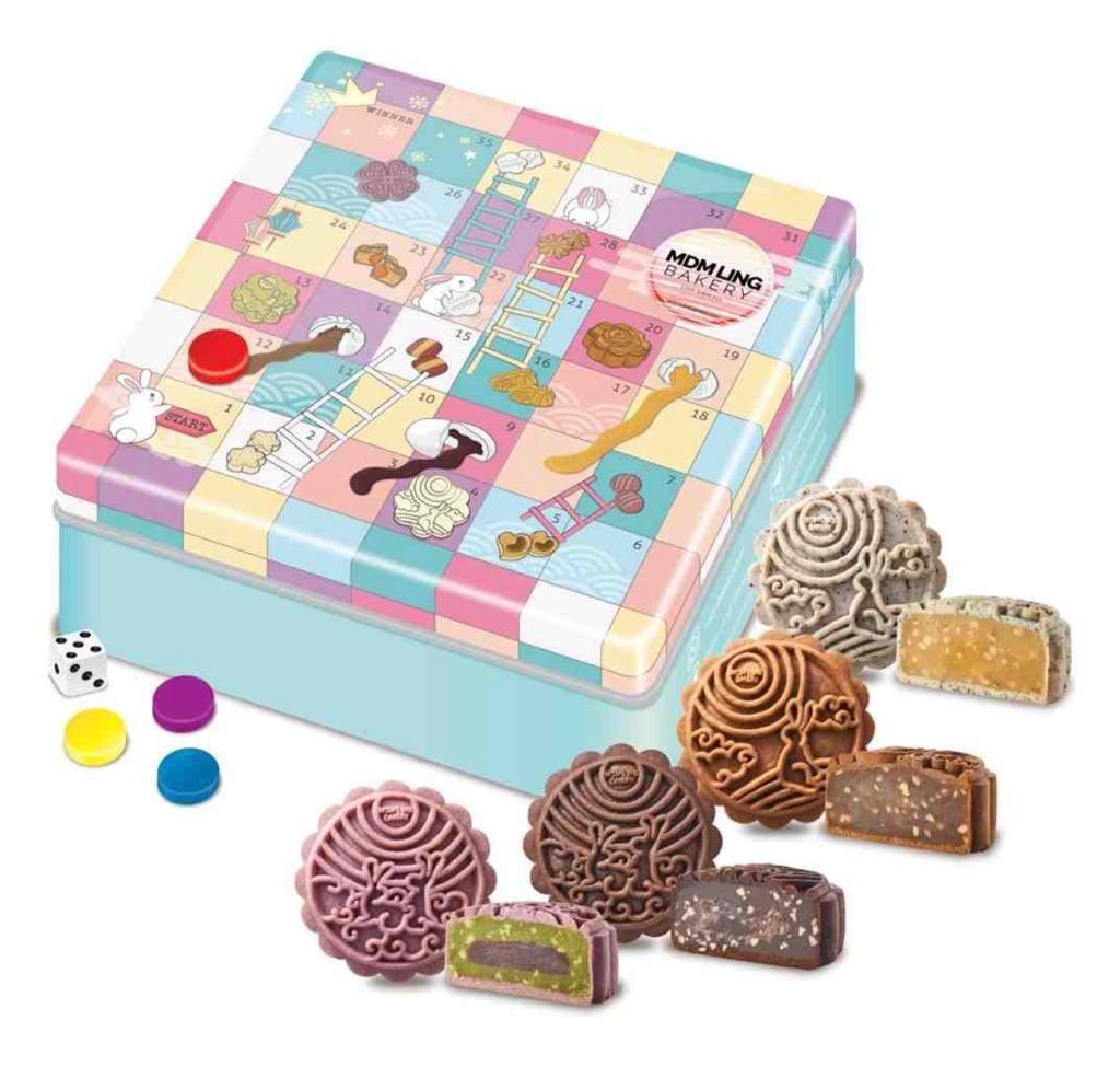 Mdm Ling Cookie Inspired Mooncakes 4pcs Tin Food Drinks Homemade Bakes On Carousell