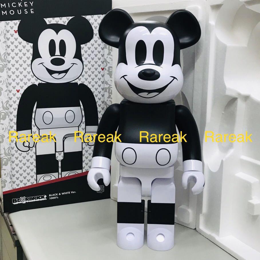 Medicom Bearbrick 2020 Disney Mickey Mouse Black & White B&W 1000