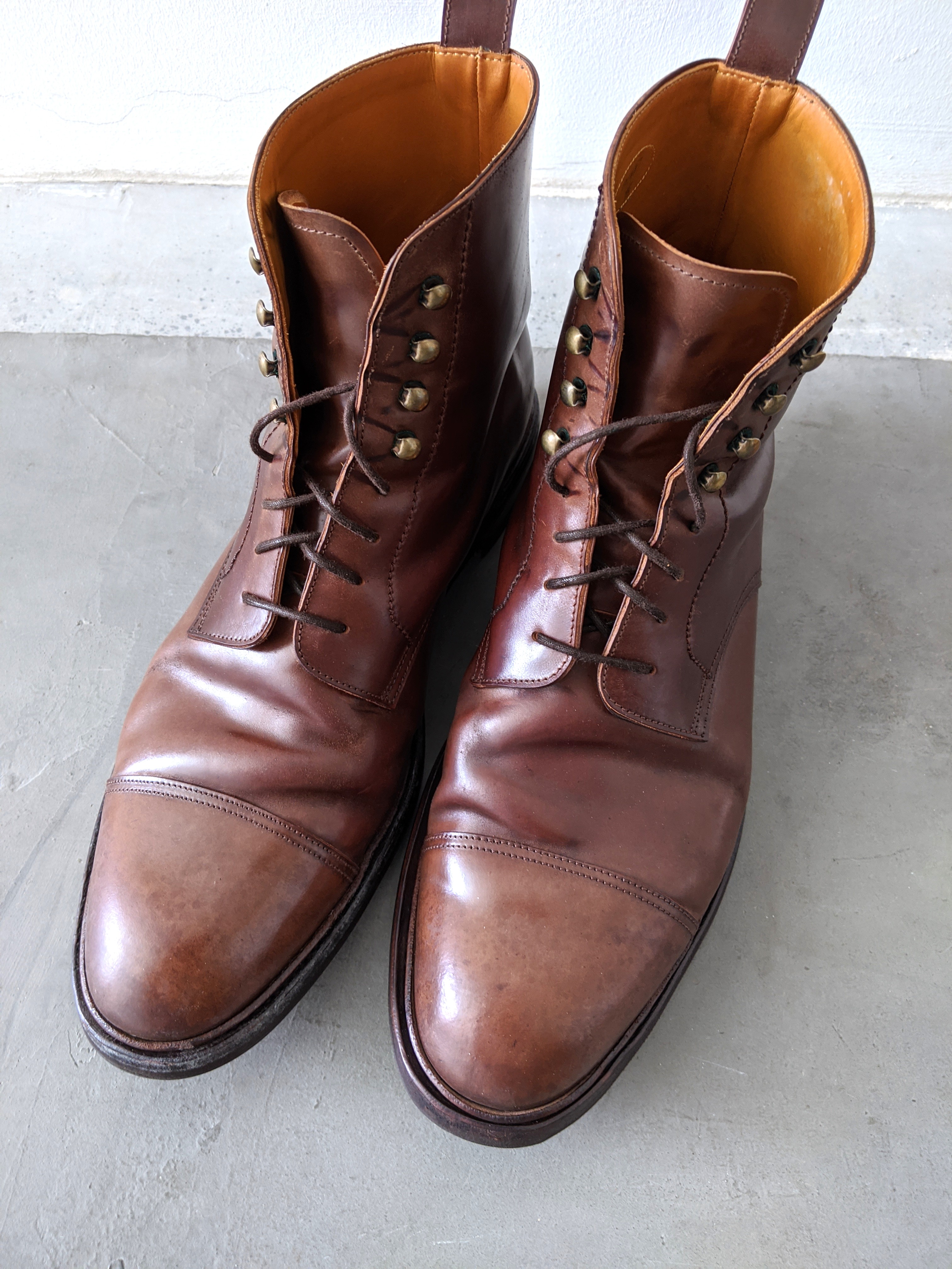 shell cordovan work boots