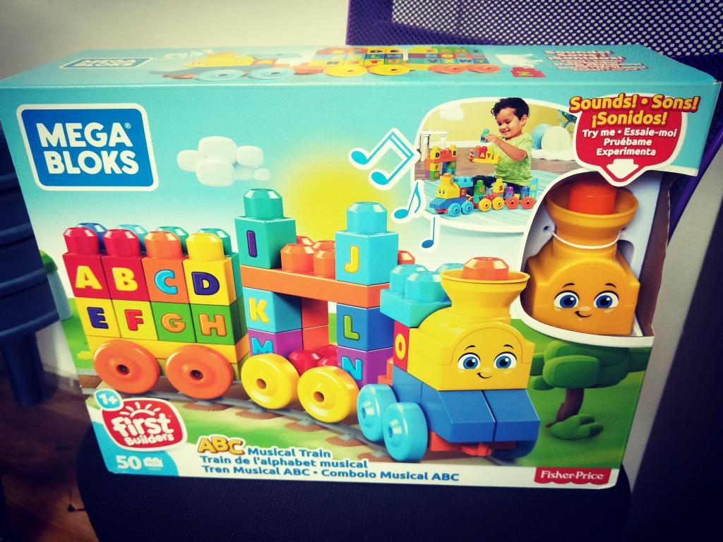 Mega Bloks ABC Musical Train Bricks, Multi-Colour, Hobbies & Toys, Toys ...