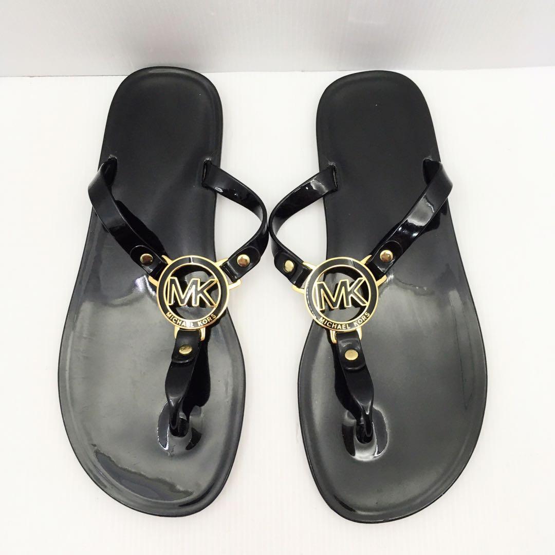 Mk black sandals hotsell