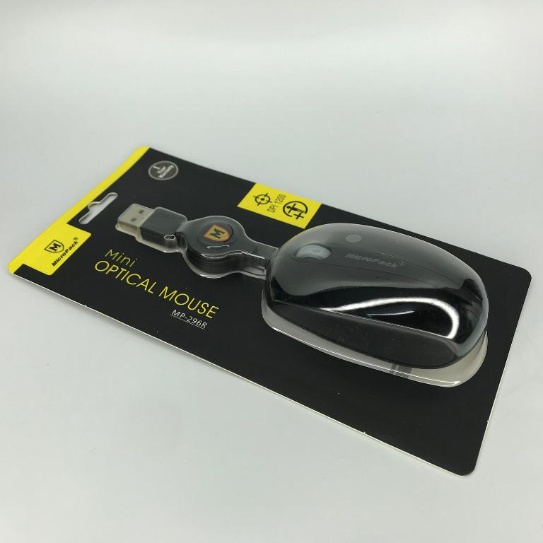 MICROPACK MP-296R RETRACTABLE MINI OPTICAL MOUSE, USB 2.0 1200dpi (Category: Computer Keyboard) located in Quezon City. Submitted by besteinpc (Listing ID 1031989363, Image 3). Description: MICROPACK MP-296R RETRACTABLE MINI OPTICAL MOUSE, USB 2.0 1200dpi 1200 DPI High resolution newest optical technology, precise tracking suitable for both hands comfortable grip USB 2.0 plug and play SPECIFICATIONS: Interface : USB 2.0 Resolution : 1200DPI Butto