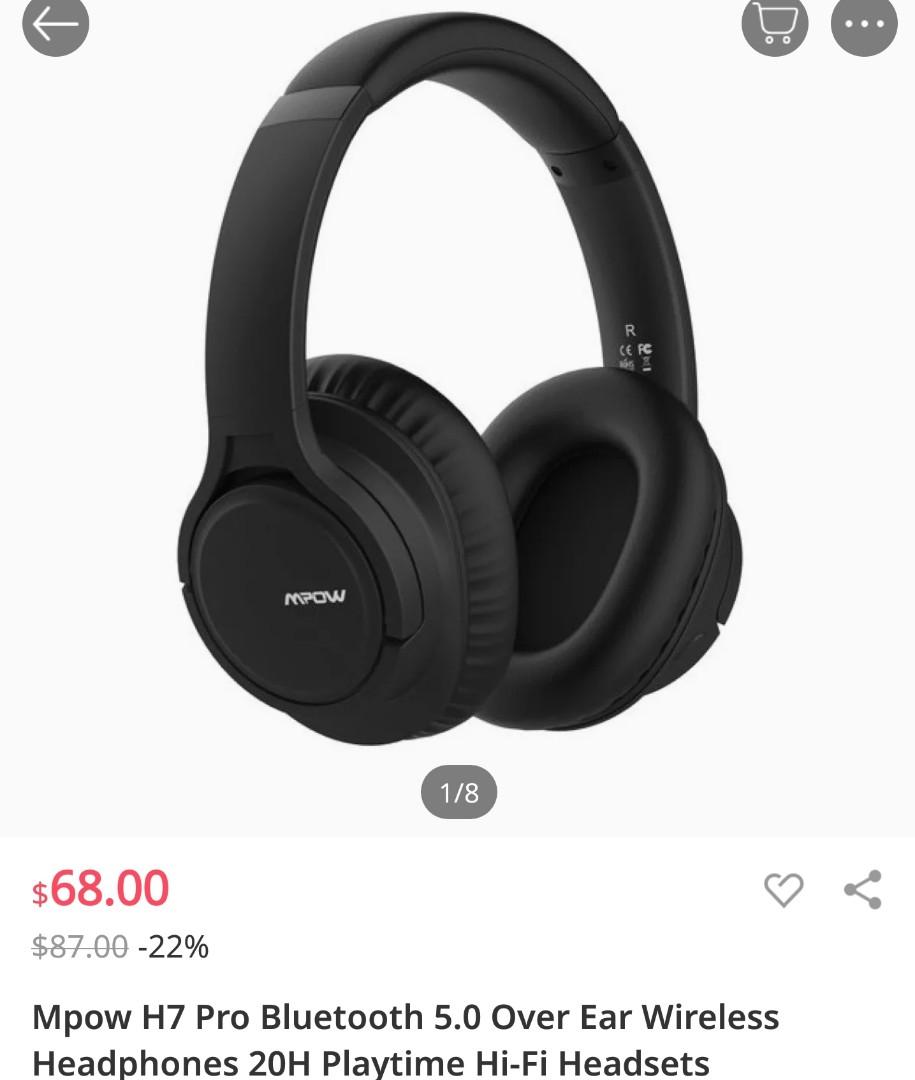 Mpow h7 pro bluetooth headphones on sale