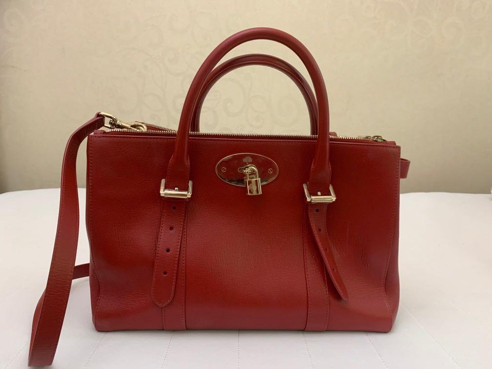 Mulberry Poppy Red Handbag, Luxury 