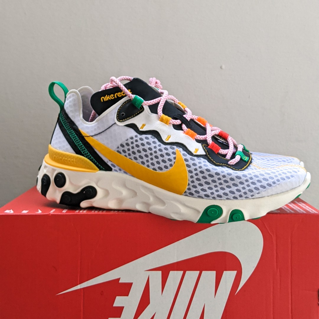 Nike React Element 55 sunburst shoes Men s Fashion Footwear Sneakers on Carousell