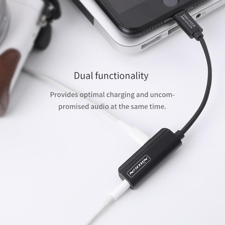 Nillkin Rockpower Audio Adapter Lightning Connector Headphone Jack