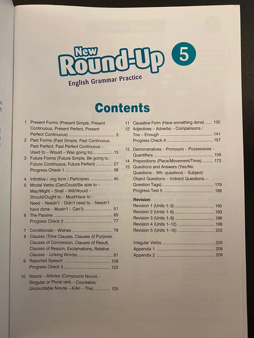 Pearson English Grammar Practise. New Round Up 5. Primary 5 - Student books  (No answers book), 興趣及遊戲, 書本& 文具, 書本及雜誌- 補充練習- Carousell