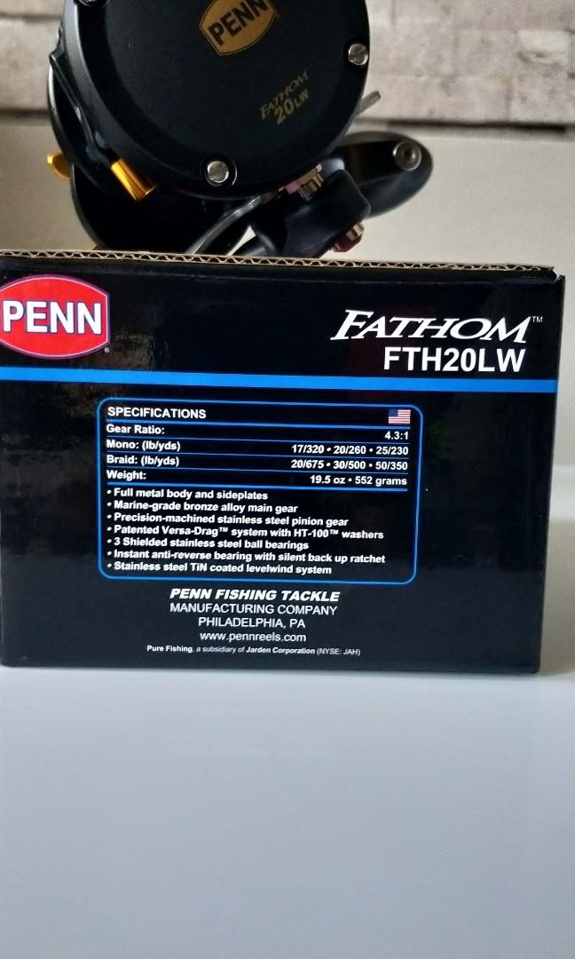 Penn Fathom(FTH 20LW), Sports Equipment, Fishing on Carousell