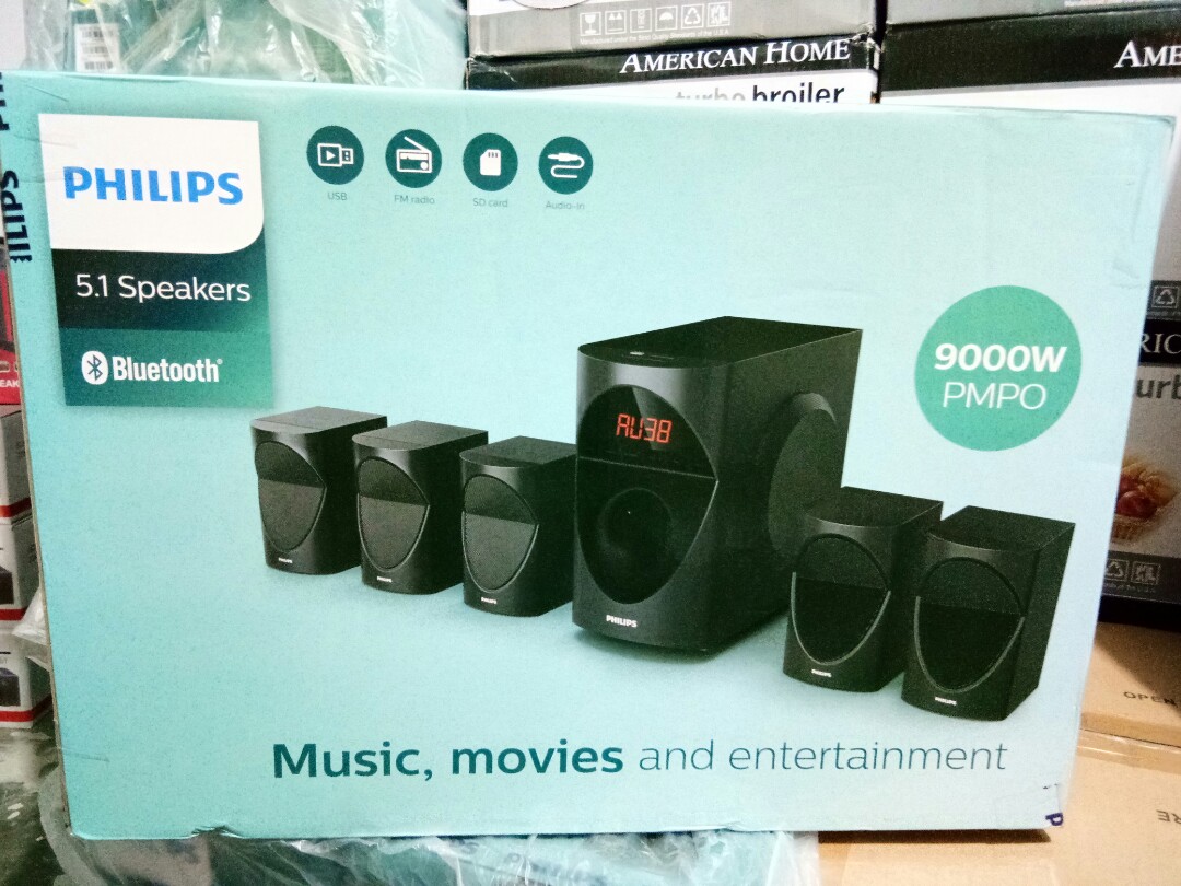 PHILIPS 5.1 SPEAKERS BLUETOOTH SPA5190B Audio Soundbars