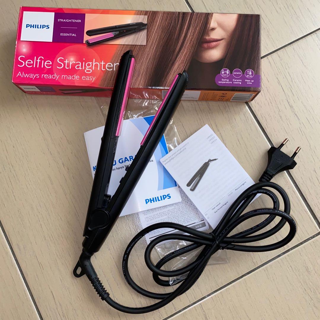 Philips HP8302 Selfie Straightener Catokan Kesehatan Kecantikan Perawatan Rambut di Carousell