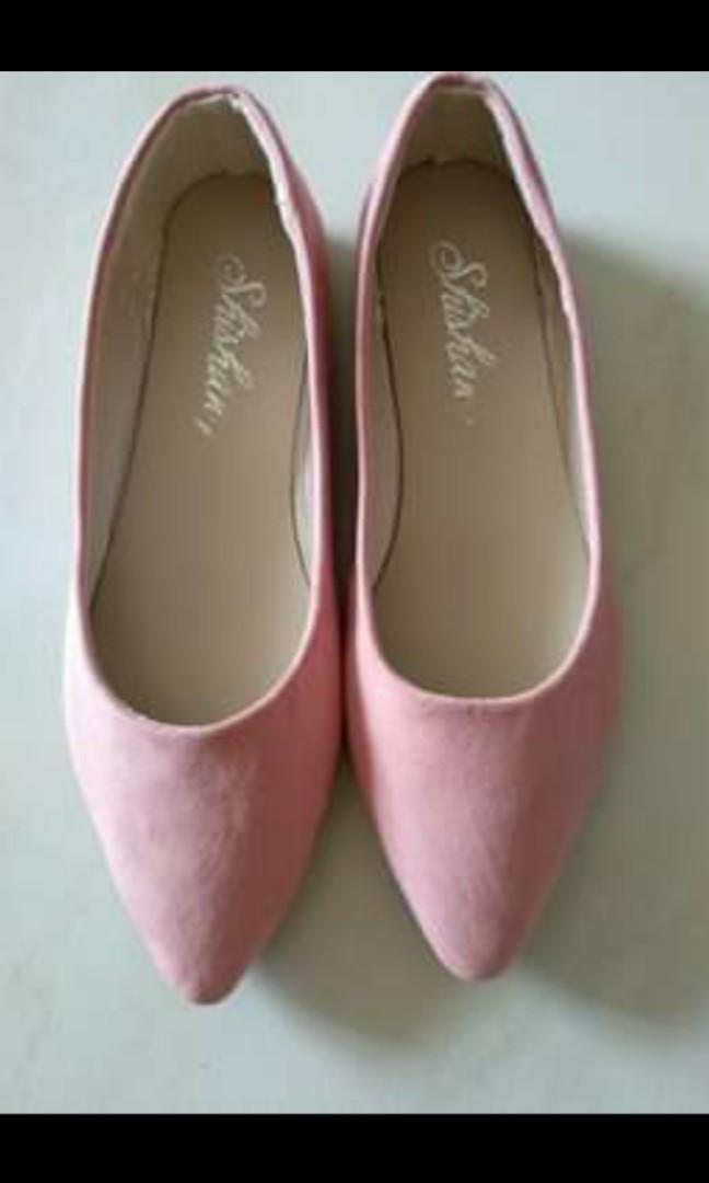 pink flat shoes ladies