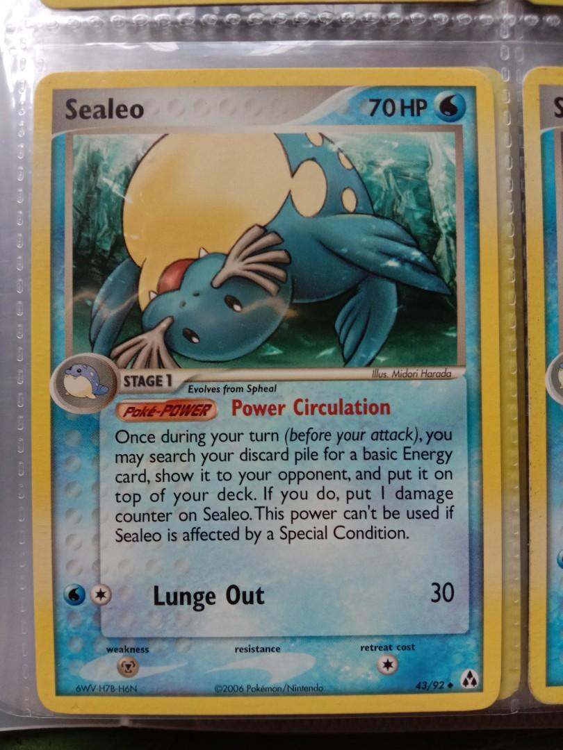 sealeo pokemon card Pokemon - XY - Double Crisis - Team Aqua's Sealeo