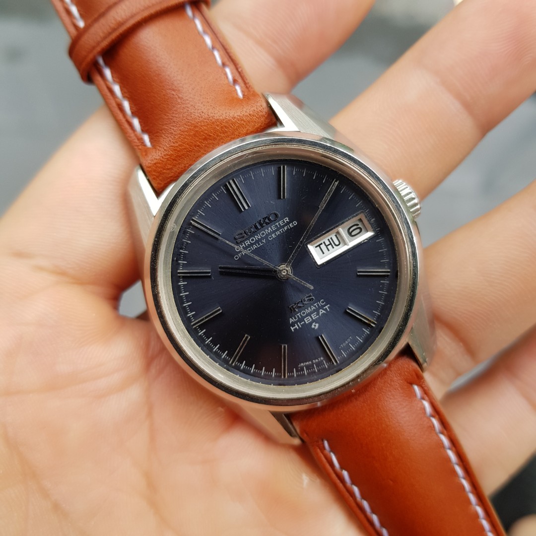 King seiko sales blue dial