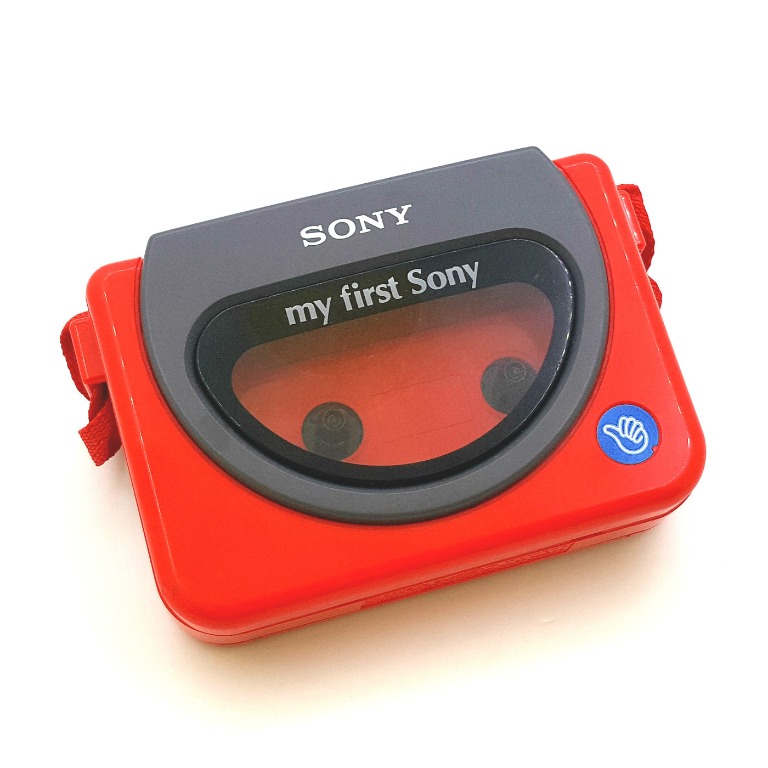 【赤色美品★動作品】RARE Vintage My First Sony Walkman Portable Cassette Tape