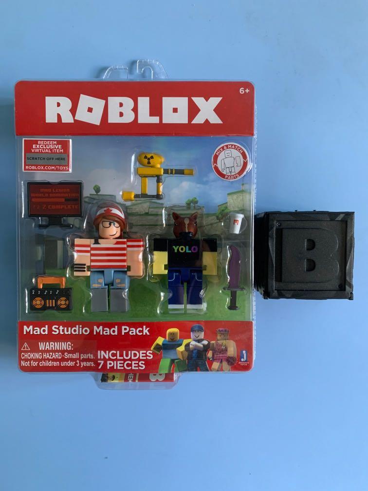 Roblox Mad Studio Mad Pack Toy Toys Games Bricks Figurines On Carousell - roblox 2 mad studio mad pack