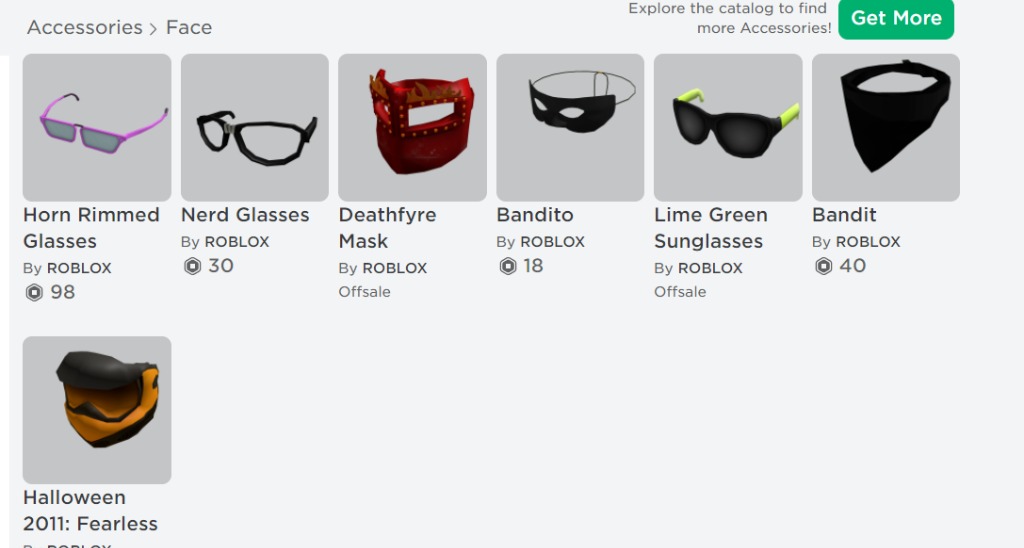 Roblox Account Toys Games Video Gaming Video Games On Carousell - heat vision visor roblox