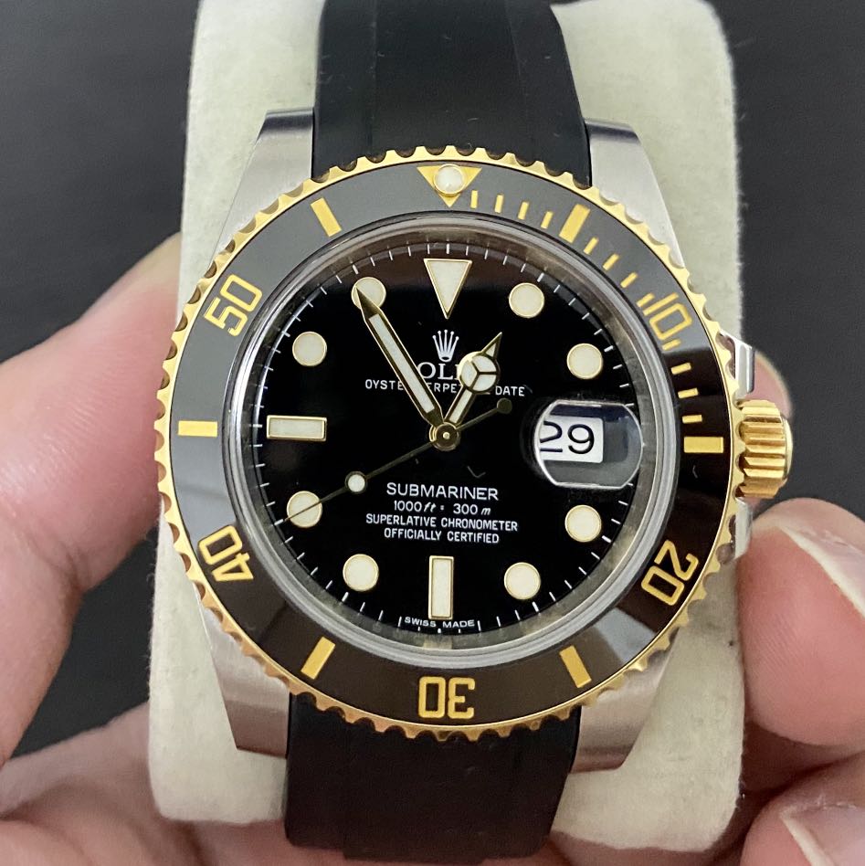 Rolex Submariner 116613LN Half Gold Luxury Watches on Carousell