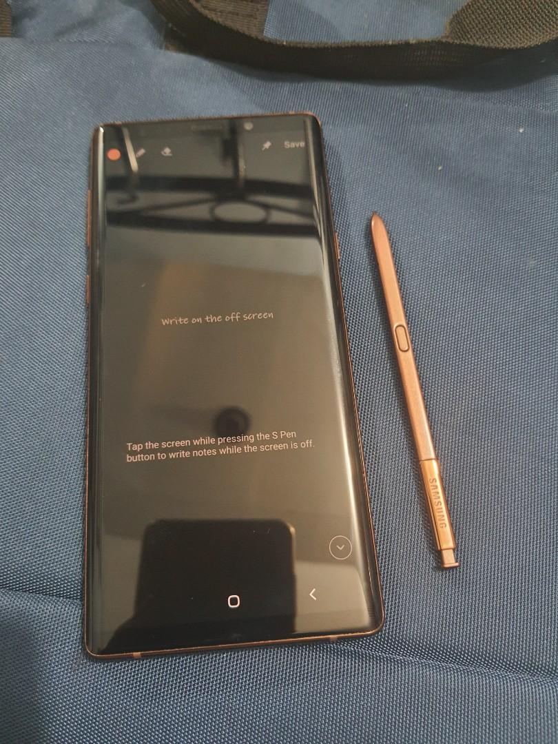 Samsung note 9 (Category: Samsung) located in Makati City. Submitted by hannyacloset (Listing ID 1032098252, Image 2). Description: magbasa po cash on delivery by lalamove and grab no dents,no scratches,no issues! battery health 98% good with charger,headset and pin ejector no box. rfs: medical expenses.