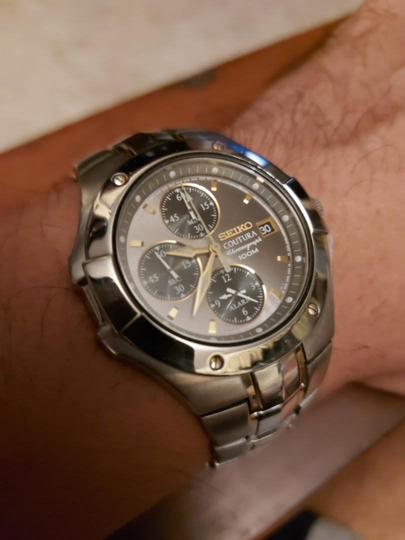 Seiko coutura chronograph sales 100m sapphire crystal