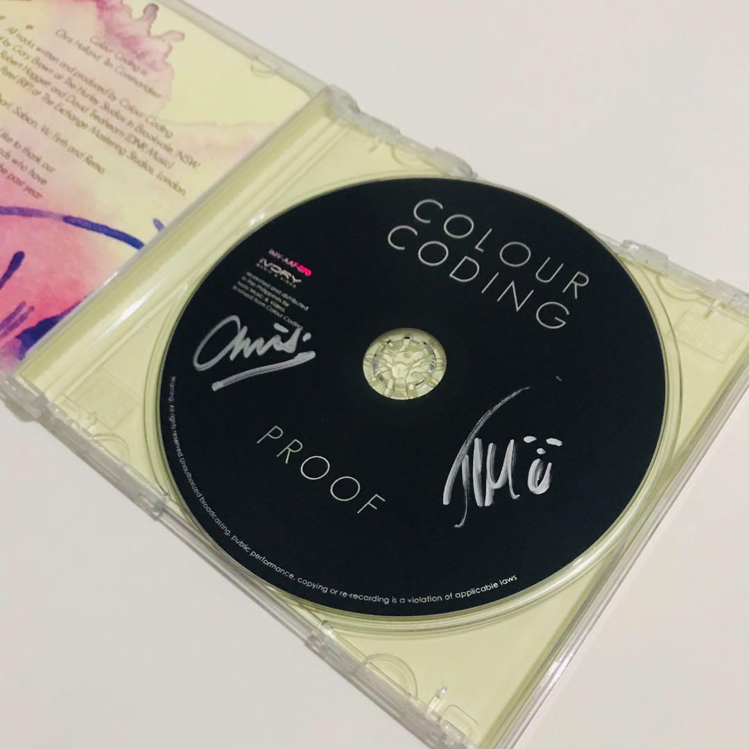 Signed Colour Coding Proof CD Album (Category: CDs & DVDs) located in Paranaque City. Submitted by decluttering.diva (Listing ID 1032058151, Image 3). Description: Colour Coding: Proof CD Album - signed by the artists - used/like new except for the storage marks, part of my CD collection.