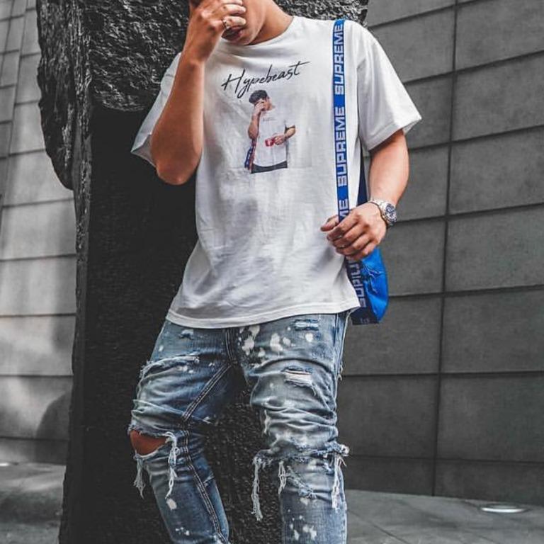 Size S Ari Petrou supreme celebrity Hypebeast custom tee Men s
