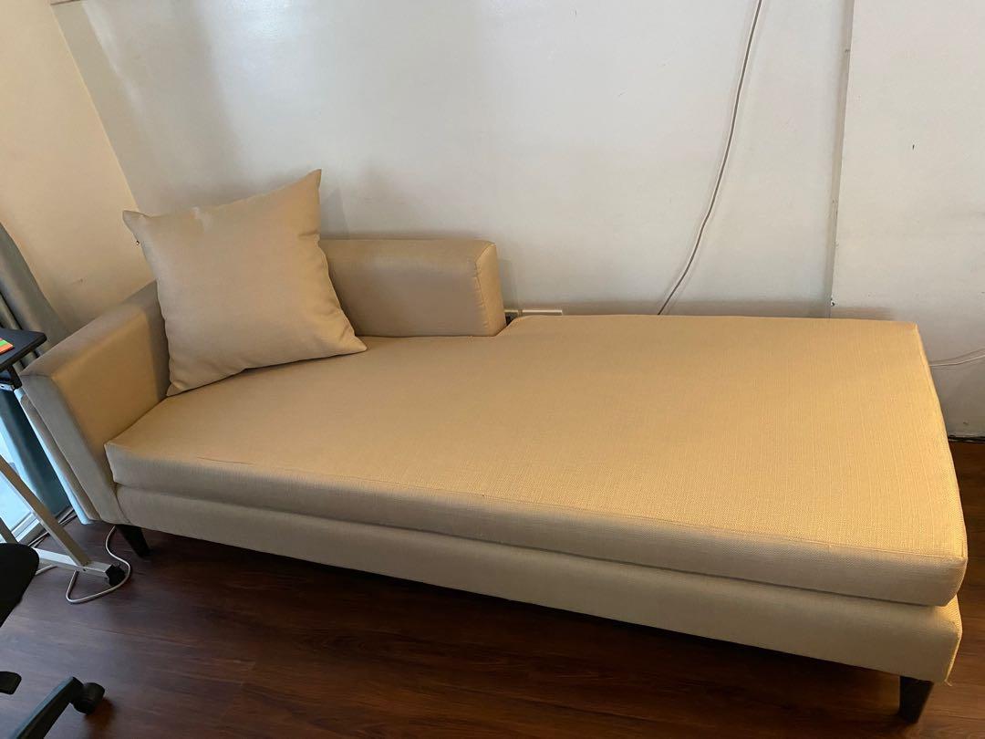 Sofa daybed (Category: Sofas) located in Quezon City. Submitted by ann78uy (Listing ID 1031963011, Image 2). Description: Excellent condition Can be sofa or day bed 79 x 32 x 25 inches Pick up or shipping c/o buyer .