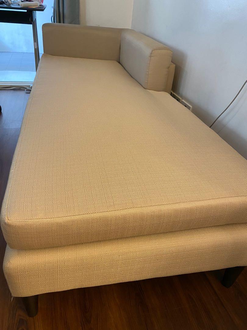 Sofa daybed (Category: Sofas) located in Quezon City. Submitted by ann78uy (Listing ID 1031963011, Image 1). Description: Excellent condition Can be sofa or day bed 79 x 32 x 25 inches Pick up or shipping c/o buyer .