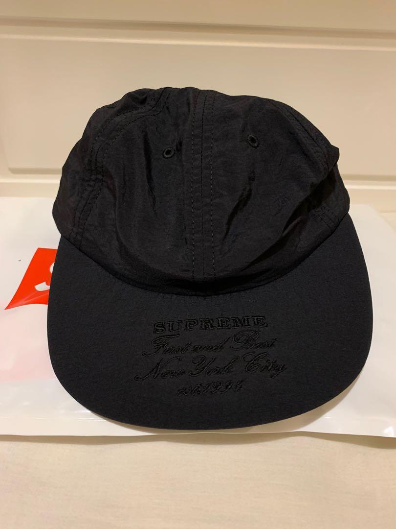 Supreme ss19 First and best nylon cap blk, 男裝, 手錶及配件, 棒球