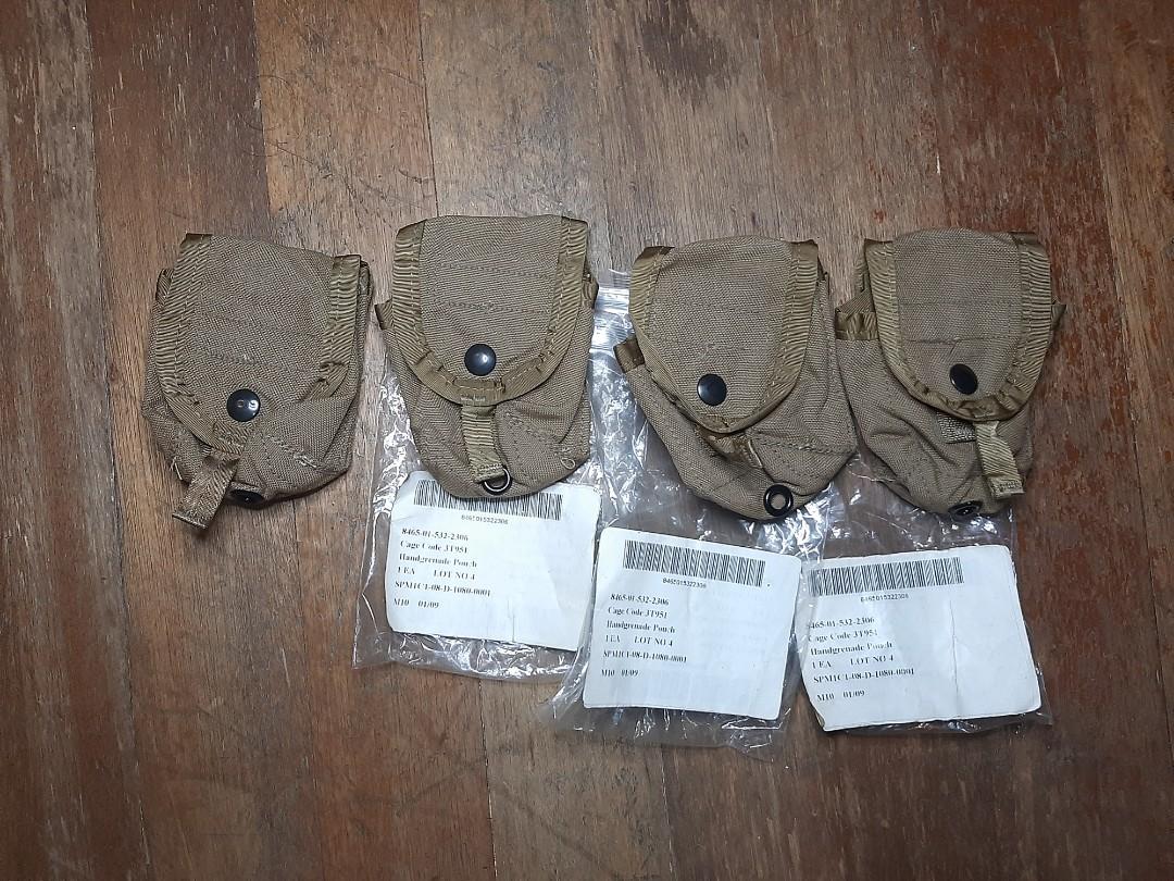 The Specialty Group Military Pouch (Category: Airsoft) located in Pasig City. Submitted by ma-rt (Listing ID 1031958637, Image 1). Description: The Specialty Group Military Spec HG, Compas Pouch Original issue NOS dated Jan 2009 Cayote Brown Molle tactical vest attachment 500.00 pesos each Manila pick up via grab, lalamove or any other courier you prefer as long as you facilitate shipping thanks.