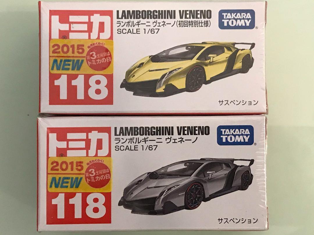 Tomica 118 Lamborghini Veneno 初回特別仕樣Set 絕版新品未開封順豐到