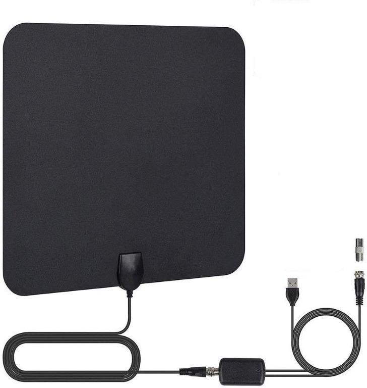 Tv Antenna 2019 Newest Hdtv Indoor Digital Amplified Antennas 50 80 Miles Long Range With Amplifier Signal Booster For 1080p 4k Free Tv Channels Amplified 13ft Coax Cable 8 5x4 5inches Electronics Others On Carousell