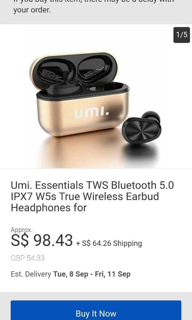 UMI w5s Earbuds Audio Earphones on Carousell